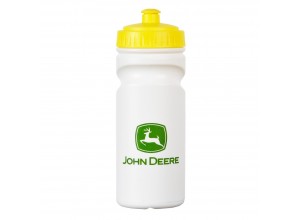 Športová fľaša John Deere, žlto-biela.