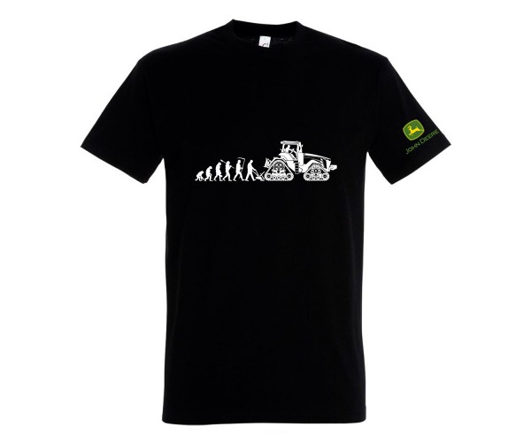 Pánske tričko John Deere evolution  8RX v čiernej farbe