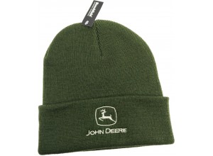 Zimná čiapka John Deere olivovo-zelená