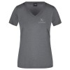 Dámske športové tričko John Deere v sivej farbe