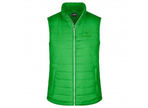 Dámska prešívaná vesta John Deere v zelenej farbe