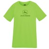Detské športové tričko John Deere v zelenej farbe