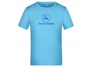 Detské športové tričko John Deere v modrej farbe