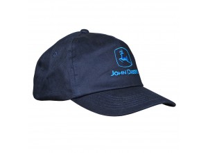 Detská šiltovka s modrým logom John Deere v tmavomodrej farbe