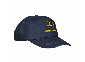 Detská šiltovka so žltým logom John Deere v tmavomodrejfarbe