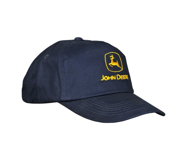 Detská šiltovka so žltým logom John Deere v tmavomodrejfarbe