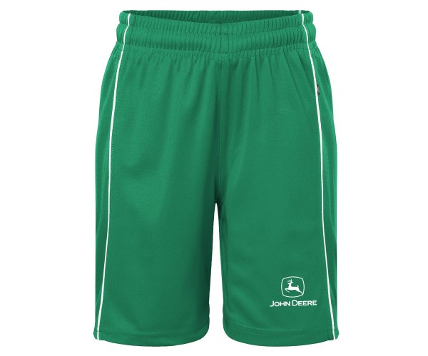 Detské športové šortky John Deere v zeleno-bielej farbe, veľkosť S