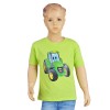 Detské tričko John Deere s obrázkom traktora Johnny v zelenej farbe