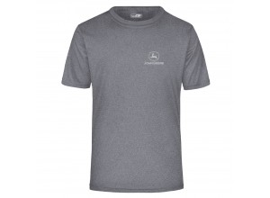 Pánske športové tričko John Deere v šedej farbe