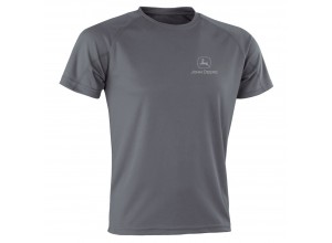 Pánske športové tričko John Deere v sivej farbe