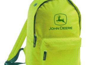 Batoh s vyšívaným logom John Deere v sviežozelenej farbe