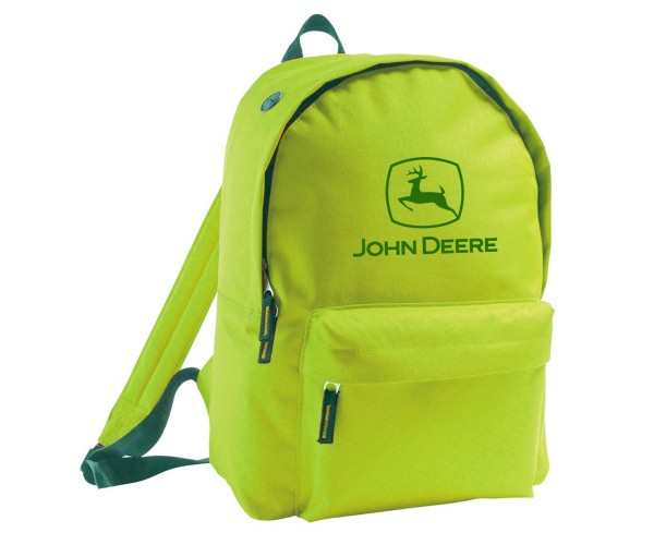 Batoh s vyšívaným logom John Deere v sviežozelenej farbe