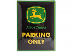 John Deere plechová tabuľka 30x40cm
