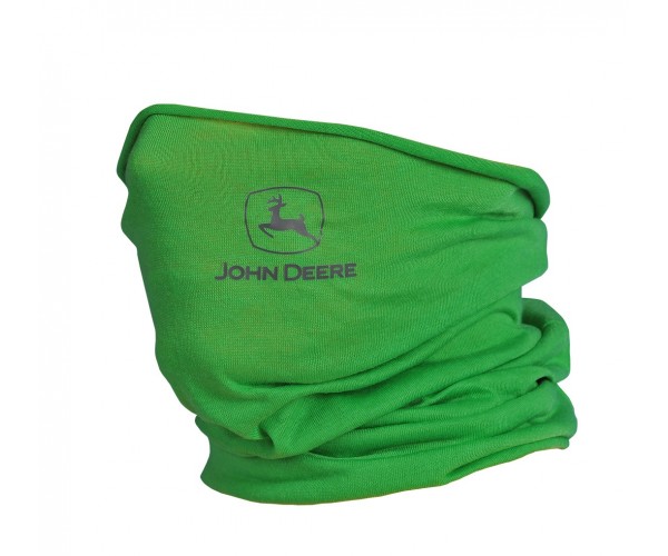Viacúčelová šatka s logom John Deere, svetlozelená