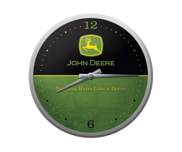 Nástenné hodiny John Deere  s logom