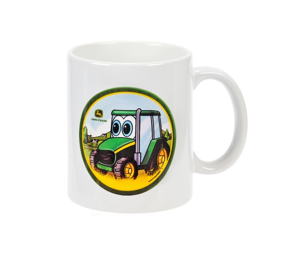 Detská šálka s obrázkom traktora v kruhu